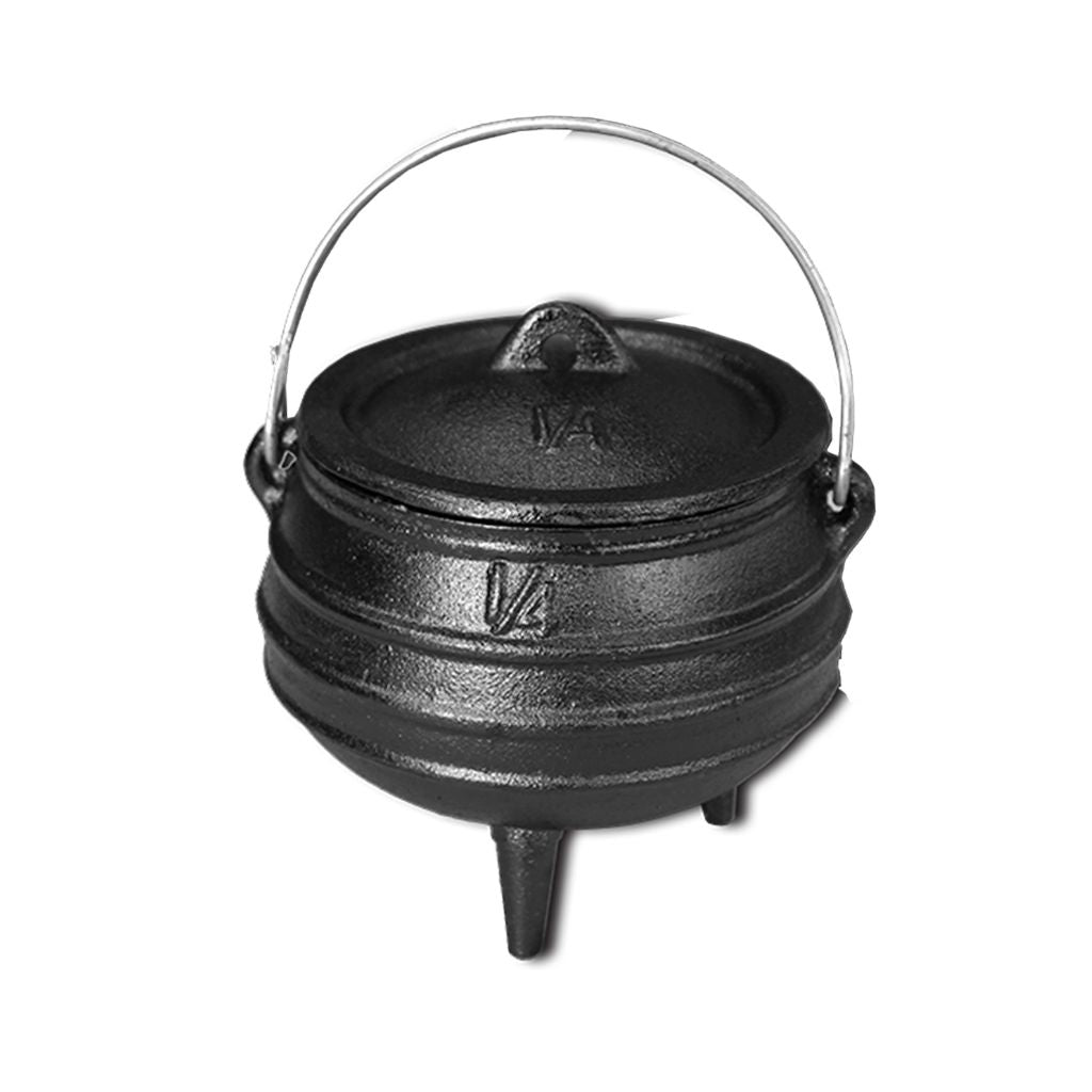 1/4 Cast Iron Mini Potjie – www.onlinebraaishop.co.za